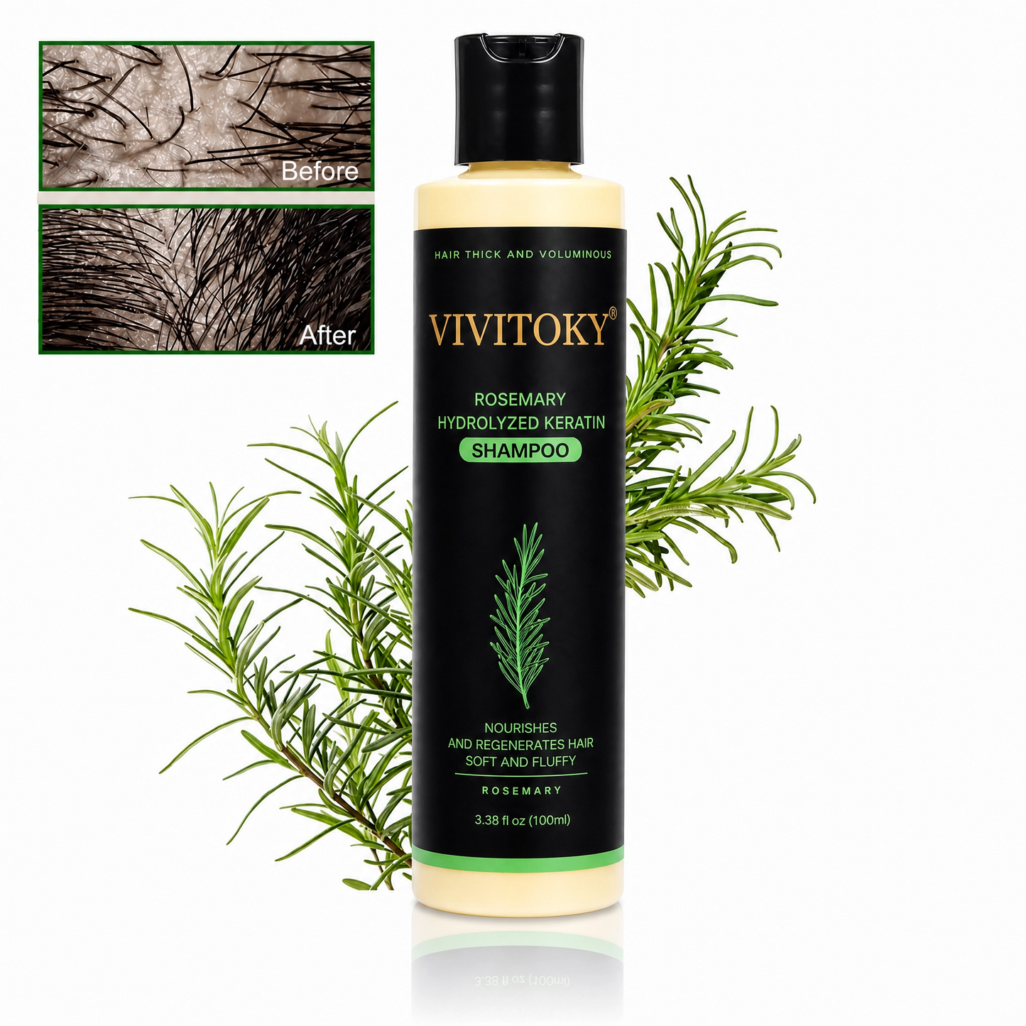 🔥LAST DAY 60% OFF - 🌿Vivitoky® Organic Rosemary Hair Growth Shampoo