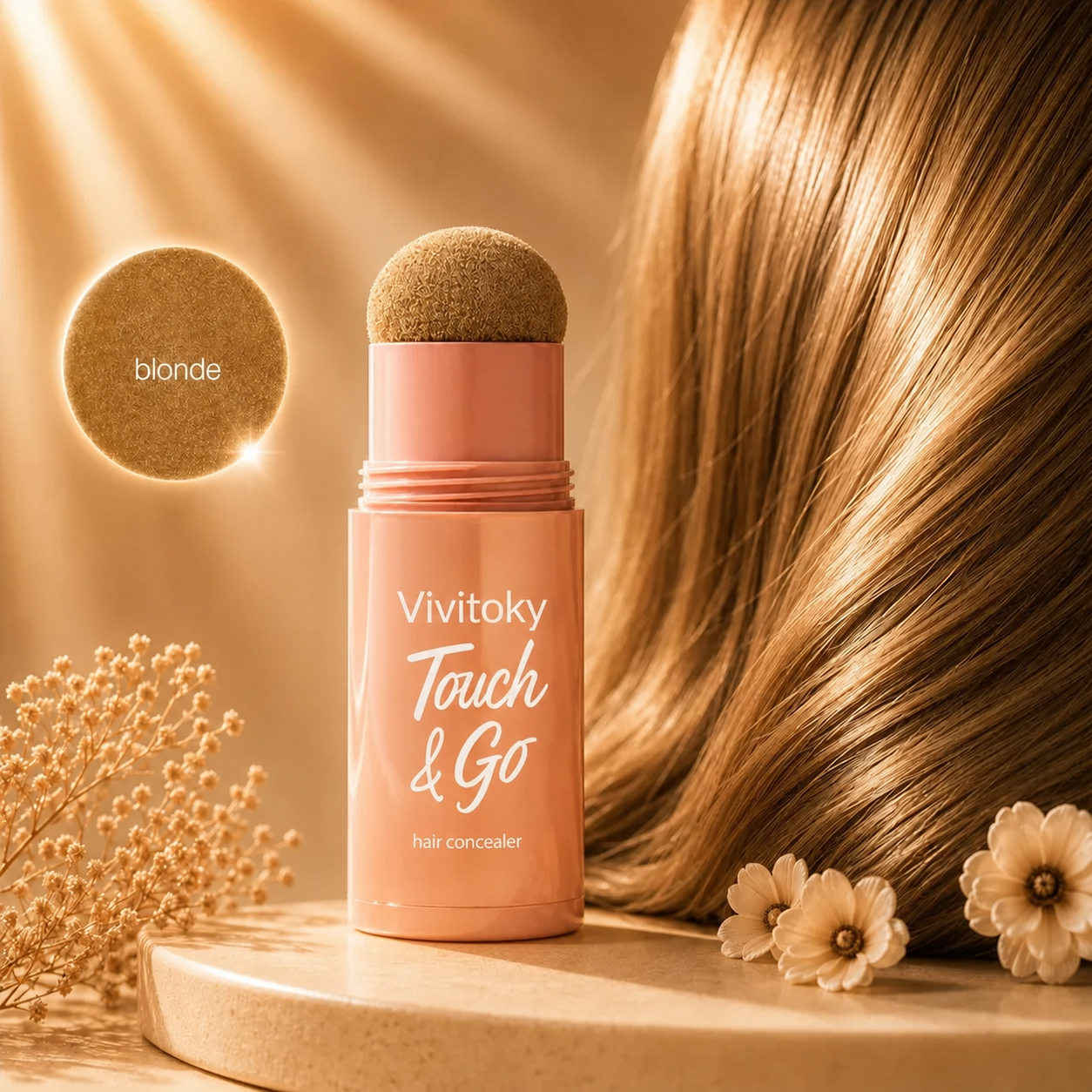 Touch & Go Hair Concealer – Instant Root Touch-Up & Fuller-Looking Hair