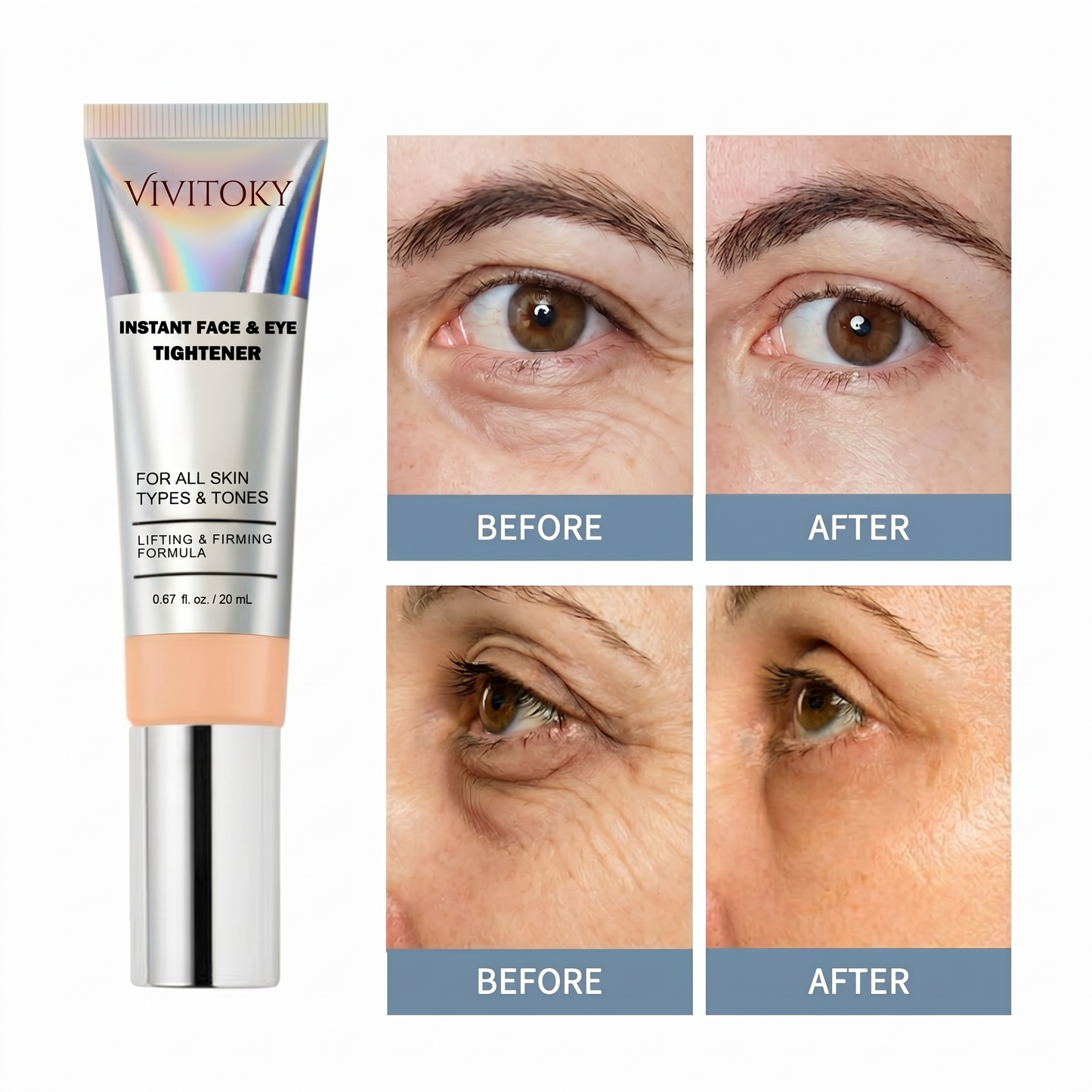 Vivitoky Instant Face Temporary Tightener – Instant visible results in 60 seconds