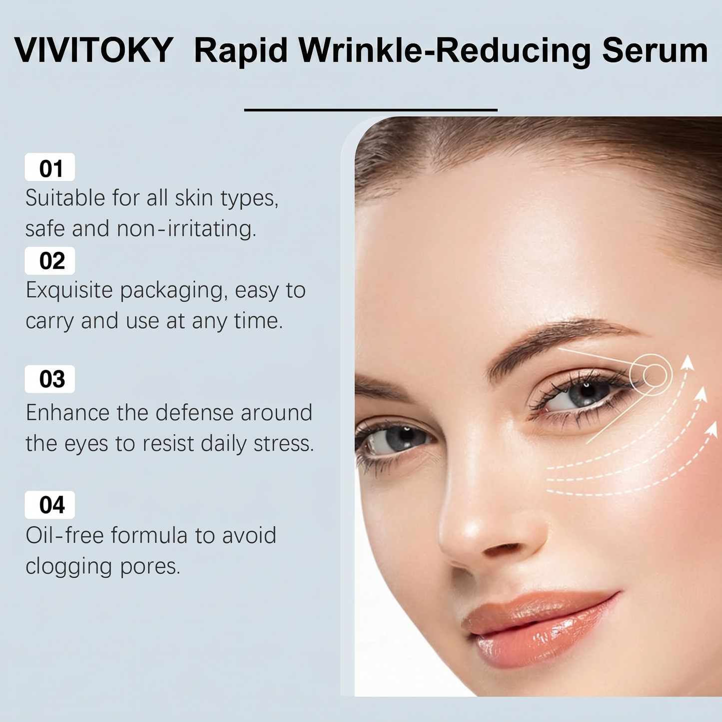 Vivitoky Instant Face Temporary Tightener – Instant visible results in 60 seconds