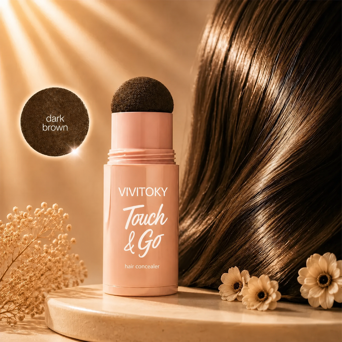Touch & Go Hair Concealer – Instant Root Touch-Up & Fuller-Looking Hair
