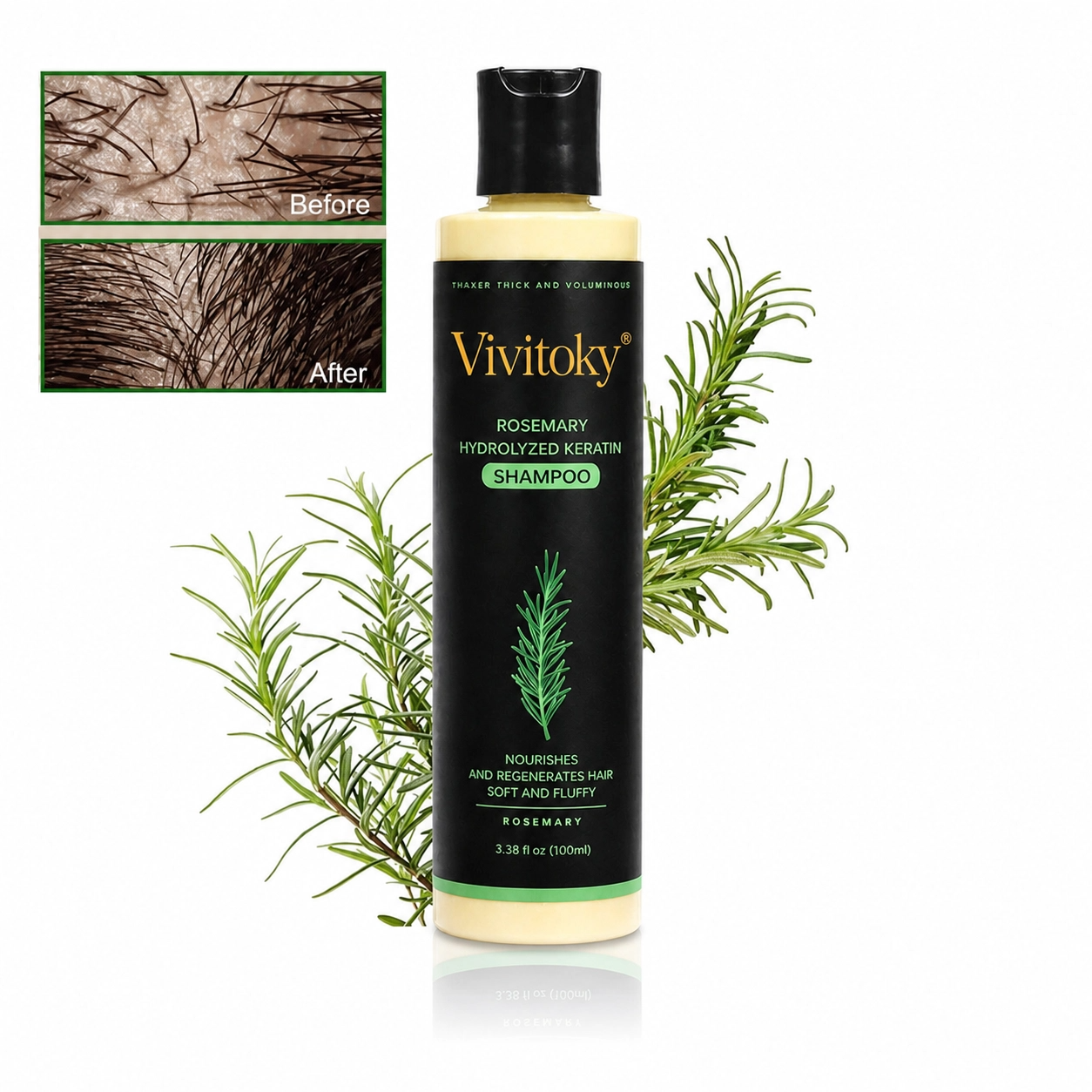 🔥LAST DAY 60% OFF - 🌿Vivitoky® Organic Rosemary Hair Growth Shampoo
