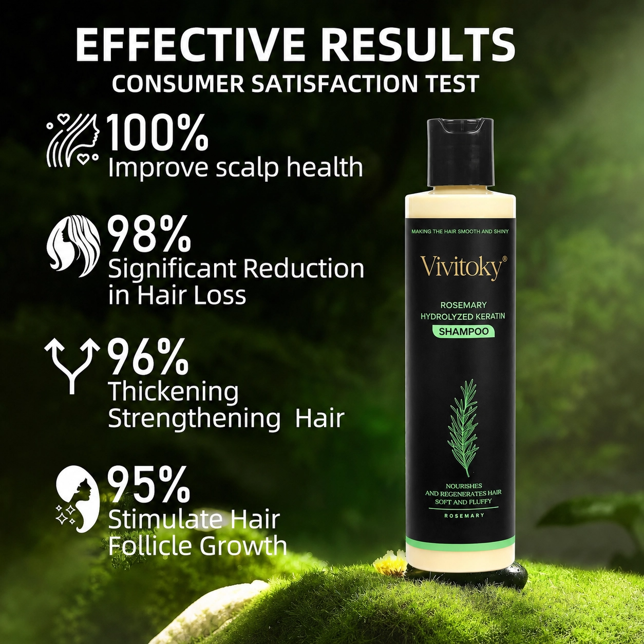 🔥LAST DAY 60% OFF - 🌿Vivitoky® Organic Rosemary Hair Growth Shampoo