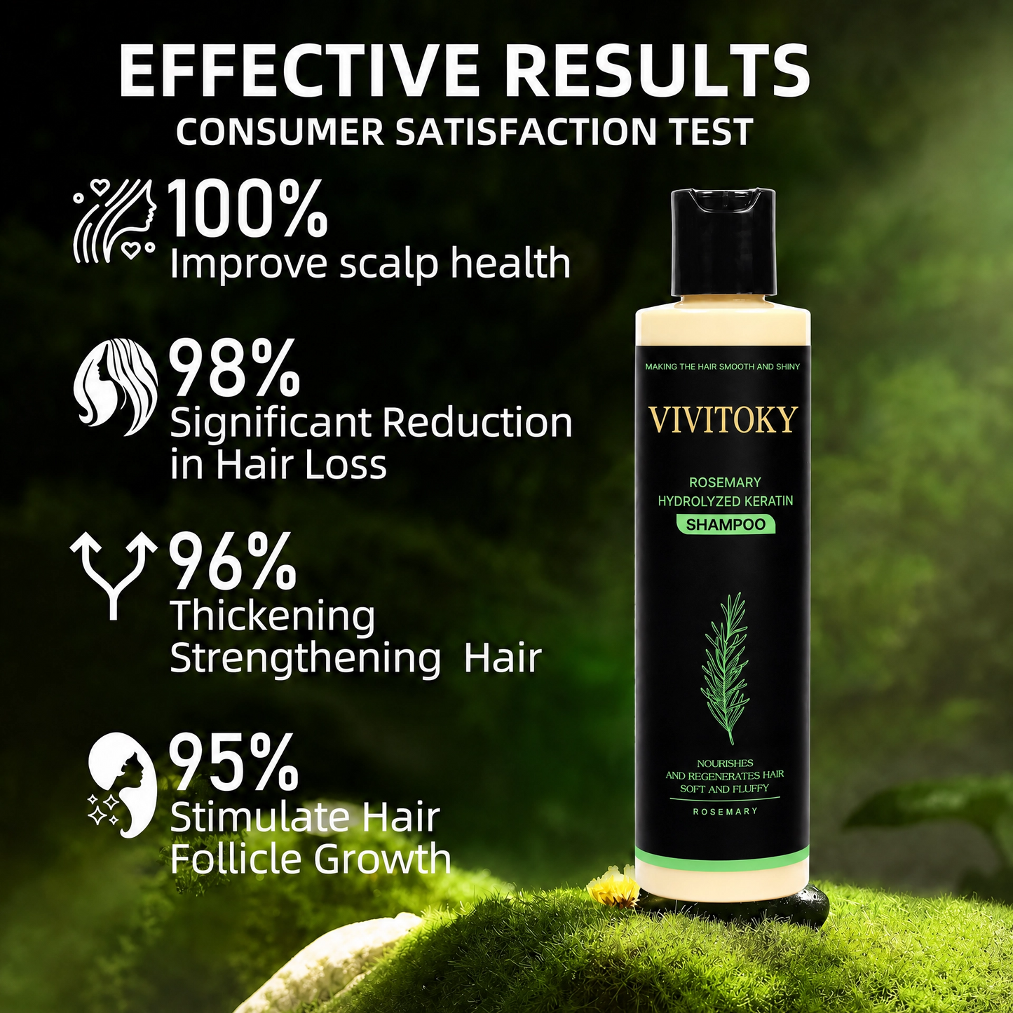 🔥LAST DAY 60% OFF - 🌿Vivitoky® Organic Rosemary Hair Growth Shampoo